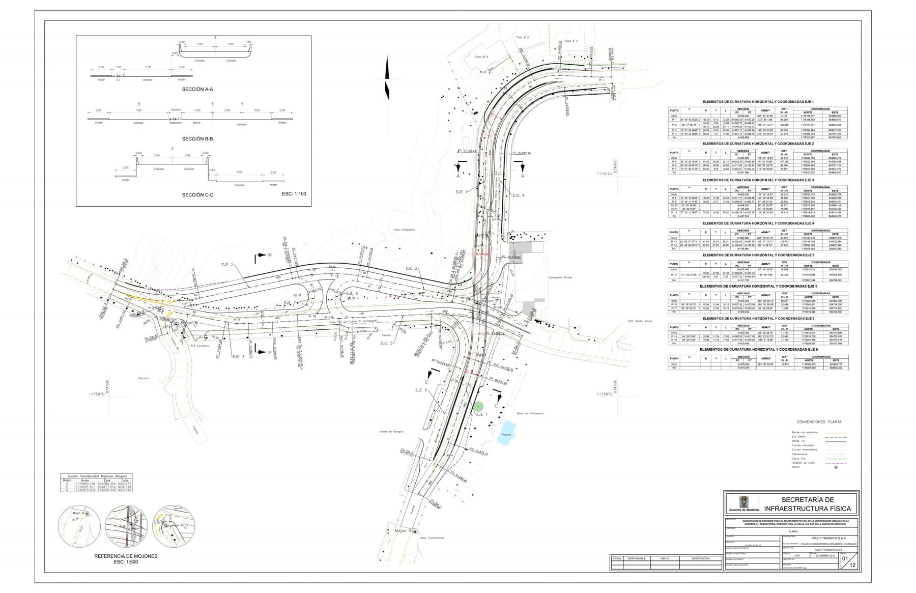 Mejoramiento vial Carrera 34 (Transversal Inferior) x Calle 16A Sur